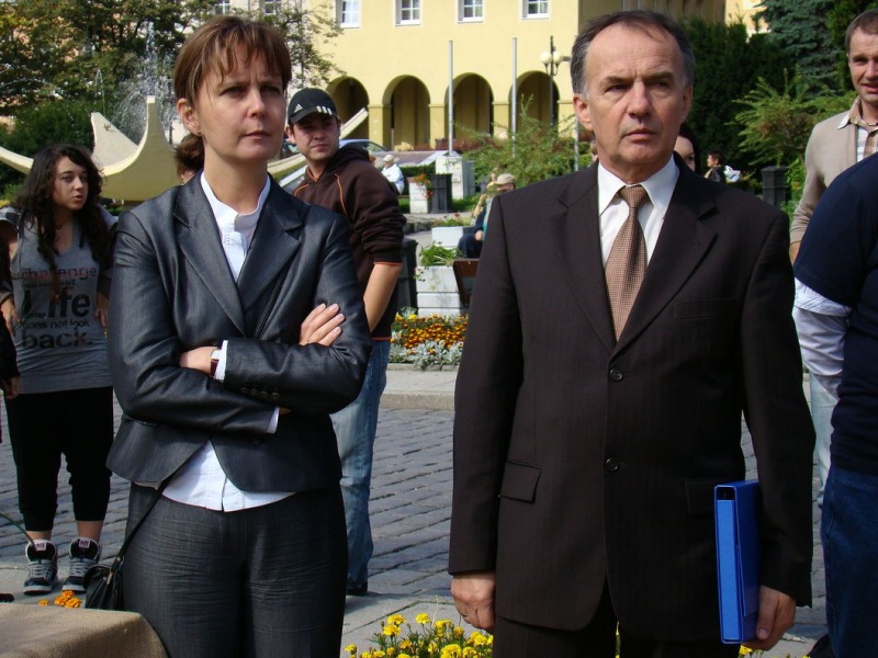 Zdjęcie w galerii na portalu naszwodzislaw.com: Ogień olimpijski w Wodzisławiu wiadomości z regionu