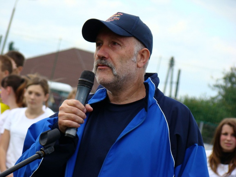 Zdjęcie w galerii na portalu naszwodzislaw.com: Ogień olimpijski w Wodzisławiu wiadomości z regionu