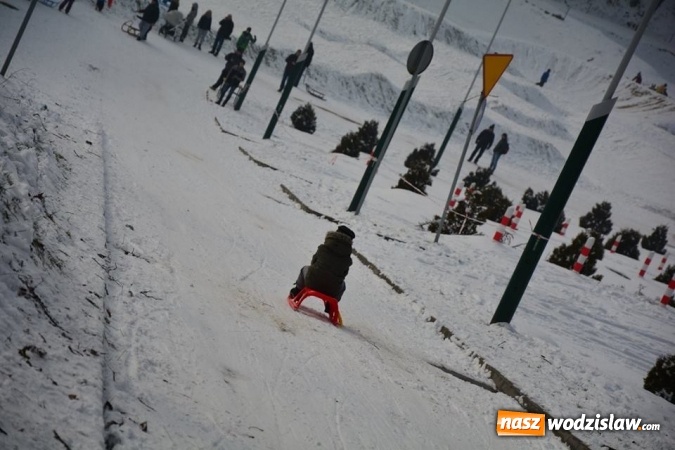 Zdjęcie w galerii na portalu naszwodzislaw.com: Zawody saneczkarskie w Rodzinnym Parku Rozrywki. FOTO  wiadomości z regionu