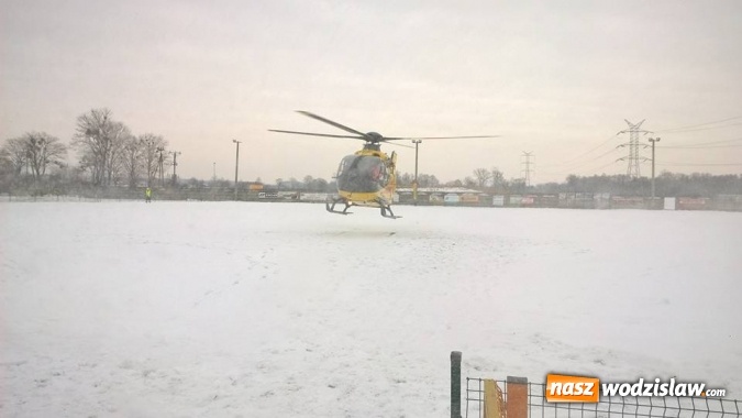 Zdjęcie w galerii na portalu naszwodzislaw.com: W Łaziskach ponownie lądował śmigłowiec LPR. Pomocy potrzebowała ta sama osoba wiadomości z regionu