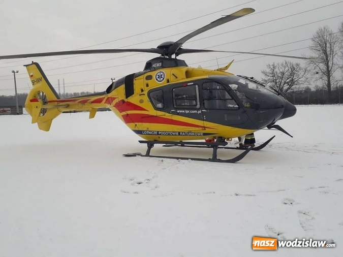 Zdjęcie w galerii na portalu naszwodzislaw.com: W Łaziskach ponownie lądował śmigłowiec LPR. Pomocy potrzebowała ta sama osoba wiadomości z regionu