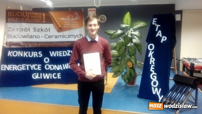 Zdjęcie w galerii na portalu naszwodzislaw.com: I miejsce dla ucznia ZST  wiadomości z regionu