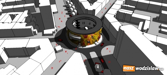 Zdjęcie w galerii na portalu naszwodzislaw.com: Rondo antysmogowe - absolwent architektury w raciborskiej PWSZ podpowiada jak poprawić środowisko w śródmieściu wiadomości z regionu