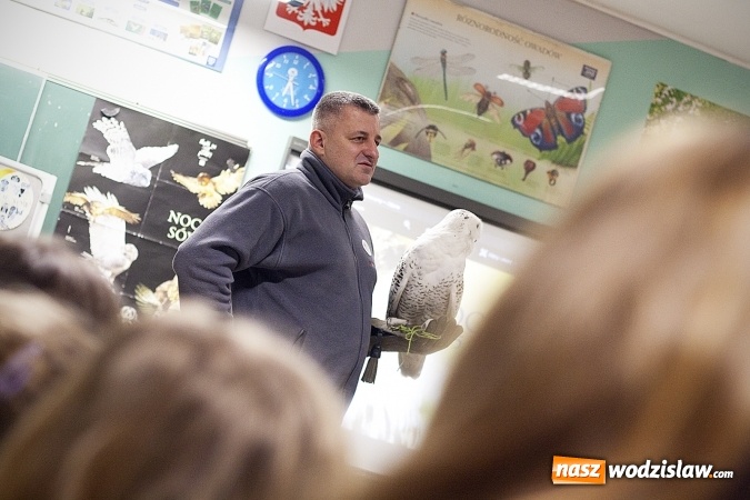 Zdjęcie w galerii na portalu naszwodzislaw.com: Niebywałe wydarzenie w rydułtowskiej placówce. Uczniowie spotkali się z sowami wiadomości z regionu