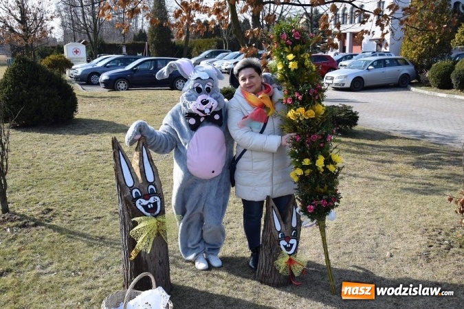 Zdjęcie w galerii na portalu naszwodzislaw.com: W Mszanie stanęła 15 metrowa palma wielkanocna  wiadomości z regionu