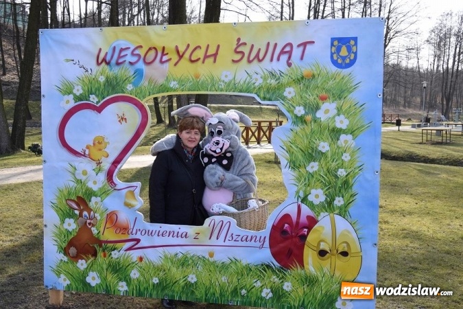 Zdjęcie w galerii na portalu naszwodzislaw.com: W Mszanie stanęła 15 metrowa palma wielkanocna  wiadomości z regionu
