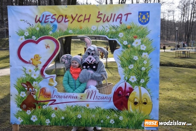 Zdjęcie w galerii na portalu naszwodzislaw.com: W Mszanie stanęła 15 metrowa palma wielkanocna  wiadomości z regionu