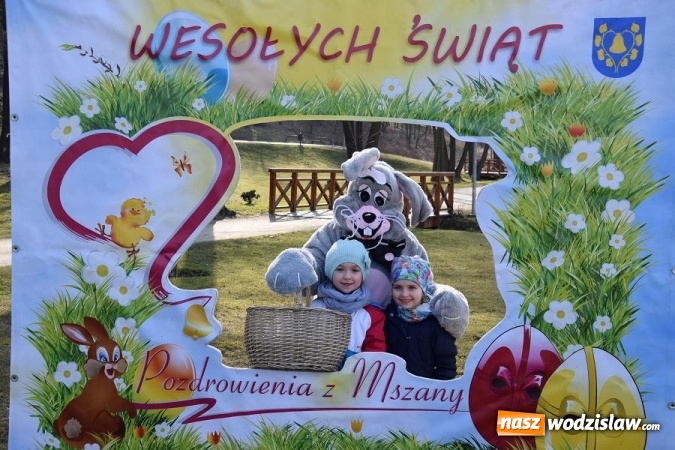 Zdjęcie w galerii na portalu naszwodzislaw.com: W Mszanie stanęła 15 metrowa palma wielkanocna  wiadomości z regionu