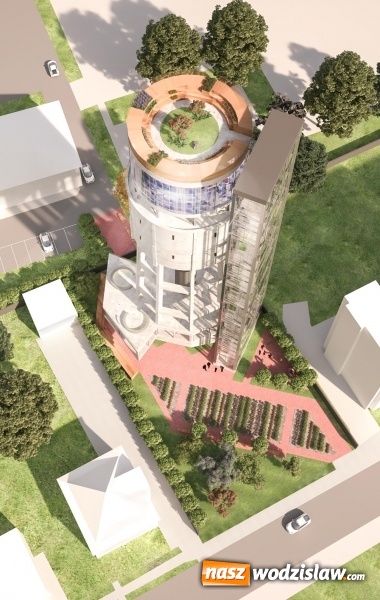 Zdjęcie w galerii na portalu naszwodzislaw.com: Wieża ciśnień - laboratorium nowych technologii  wiadomości z regionu