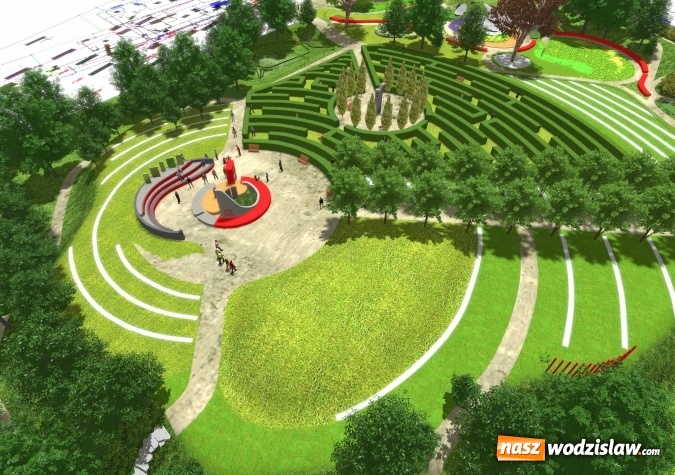 Zdjęcie w galerii na portalu naszwodzislaw.com: W Radlinie powstaje nowy park. Urzędnicy organizują w tej sprawie konsultacje. WIZUALIZACJE i WIDEO wiadomości z regionu