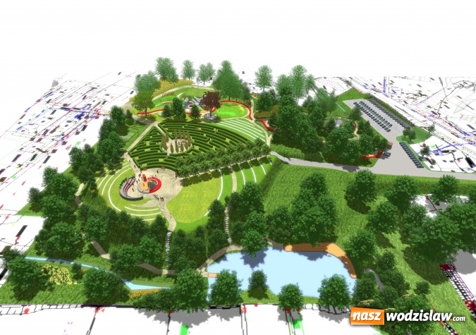 Zdjęcie w galerii na portalu naszwodzislaw.com: W Radlinie powstaje nowy park. Urzędnicy organizują w tej sprawie konsultacje. WIZUALIZACJE i WIDEO wiadomości z regionu