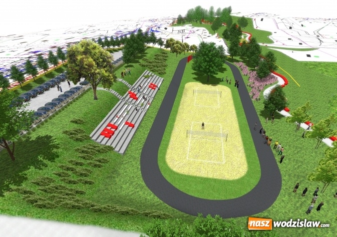 Zdjęcie w galerii na portalu naszwodzislaw.com: W Radlinie powstaje nowy park. Urzędnicy organizują w tej sprawie konsultacje. WIZUALIZACJE i WIDEO wiadomości z regionu