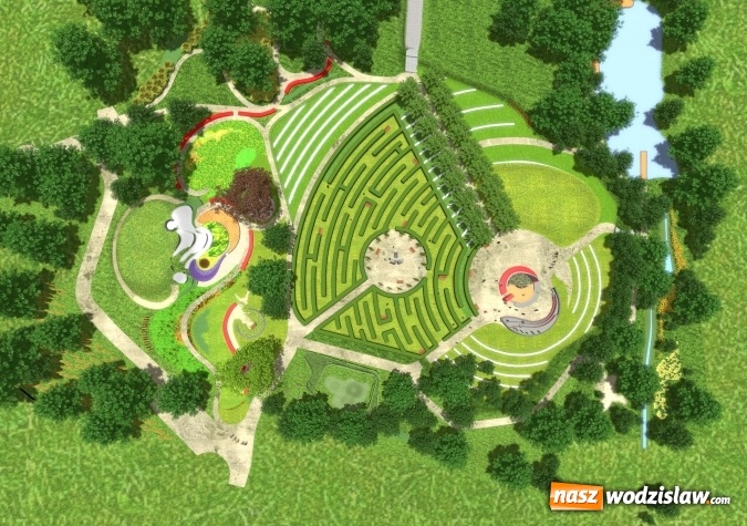 Zdjęcie w galerii na portalu naszwodzislaw.com: W Radlinie powstaje nowy park. Urzędnicy organizują w tej sprawie konsultacje. WIZUALIZACJE i WIDEO wiadomości z regionu