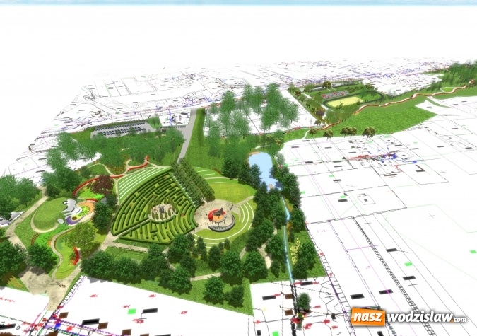 Zdjęcie w galerii na portalu naszwodzislaw.com: W Radlinie powstaje nowy park. Urzędnicy organizują w tej sprawie konsultacje. WIZUALIZACJE i WIDEO wiadomości z regionu