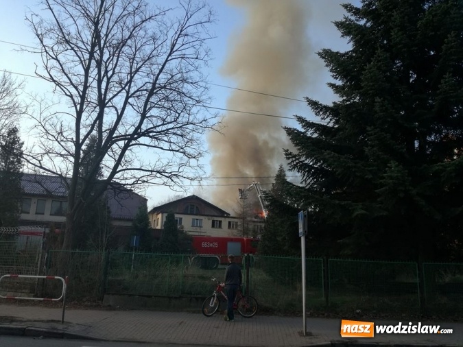 Zdjęcie w galerii na portalu naszwodzislaw.com: Pszów: Pożar budynku po byłej cechowni. Akcja gaszenia trwała około 11 godzin! wiadomości z regionu
