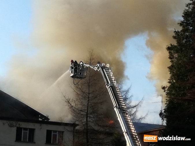 Zdjęcie w galerii na portalu naszwodzislaw.com: Pszów: Pożar budynku po byłej cechowni. Akcja gaszenia trwała około 11 godzin! wiadomości z regionu
