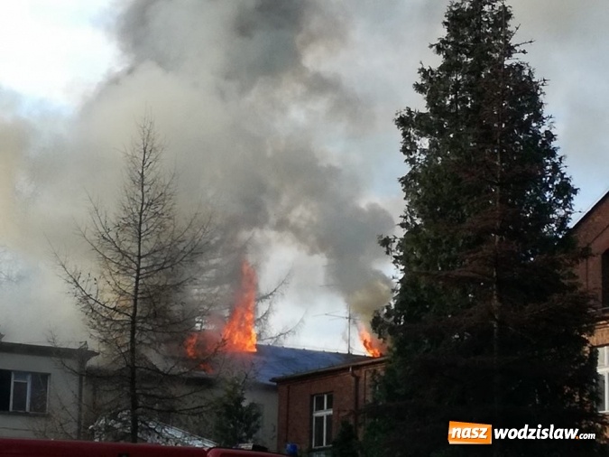 Zdjęcie w galerii na portalu naszwodzislaw.com: Pszów: Pożar budynku po byłej cechowni. Akcja gaszenia trwała około 11 godzin! wiadomości z regionu