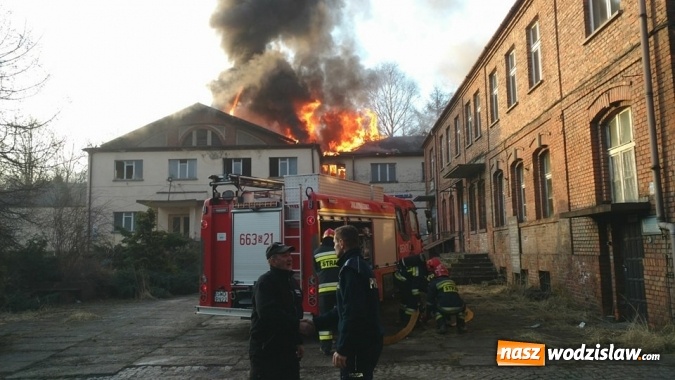 Zdjęcie w galerii na portalu naszwodzislaw.com: Pszów: Pożar budynku po byłej cechowni. Akcja gaszenia trwała około 11 godzin! wiadomości z regionu
