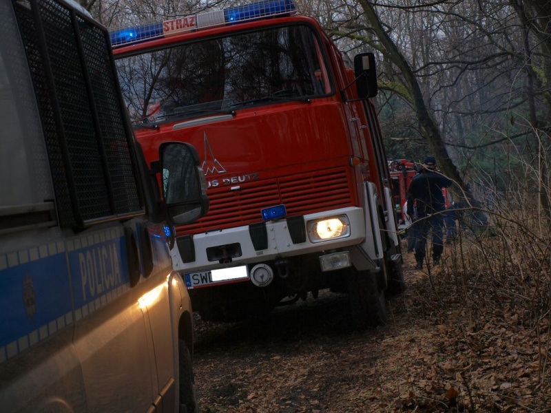 Zdjęcie w galerii na portalu naszwodzislaw.com: Pożar pustostanu w Kokoszycach wiadomości z regionu