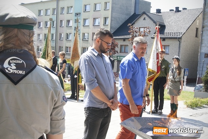 Zdjęcie w galerii na portalu naszwodzislaw.com: 227 rocznica uchwalenia Konstytucji 3 Maja. Obchody w Pszowie  wiadomości z regionu