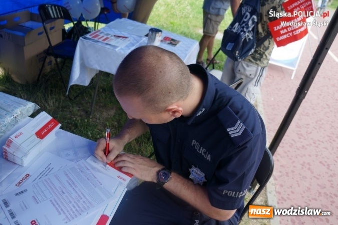 Zdjęcie w galerii na portalu naszwodzislaw.com: Dzień Dziecka z policjantami i Fundacją DKMS wiadomości z regionu