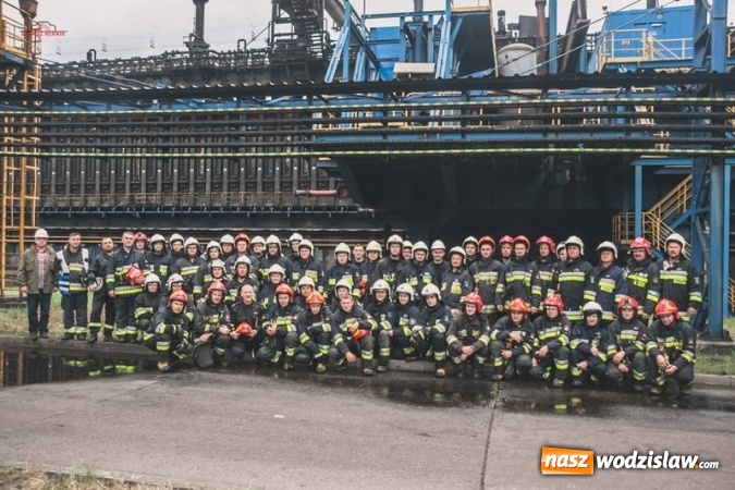 Zdjęcie w galerii na portalu naszwodzislaw.com: Pożar na terenie Koksowni Radlin! Ćwiczenia jednostek z powiatu wodzisławskiego wiadomości z regionu