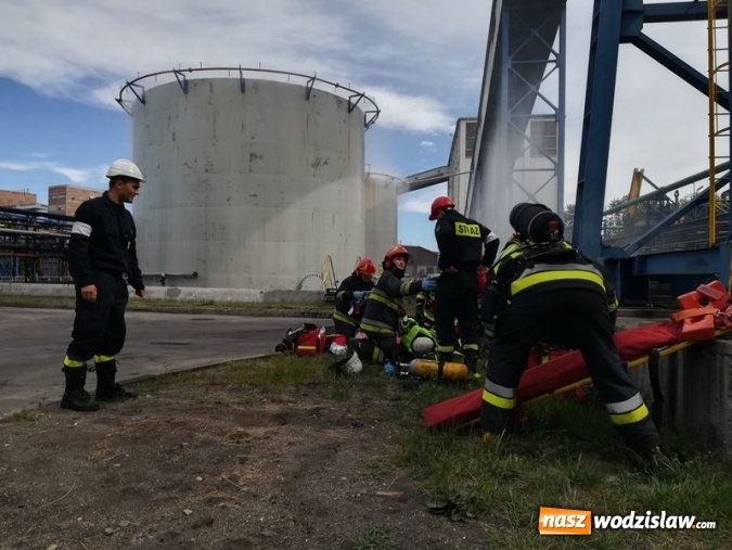 Zdjęcie w galerii na portalu naszwodzislaw.com: Pożar na terenie Koksowni Radlin! Ćwiczenia jednostek z powiatu wodzisławskiego wiadomości z regionu