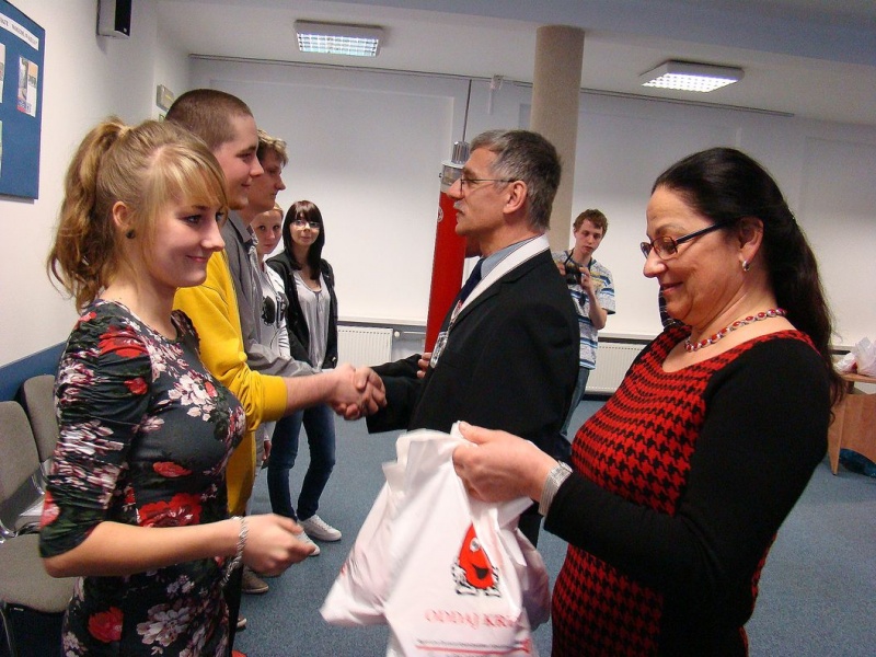 Zdjęcie w galerii na portalu naszwodzislaw.com: Przodownicy w oddawaniu krwi wiadomości z regionu