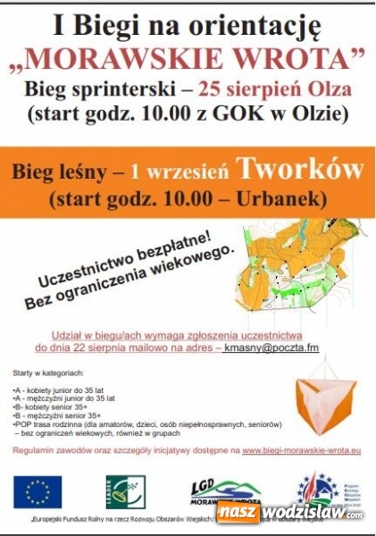 Zdjęcie w galerii na portalu naszwodzislaw.com: I Biegi na orientację Morawskie Wrota już wkrótce w Olzie i Tworkowie wiadomości z regionu