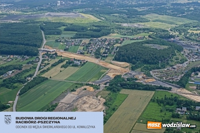 Zdjęcie w galerii na portalu naszwodzislaw.com: Pierwszy kilometr drogi Racibórz-Pszczyna gotowy wiadomości z regionu