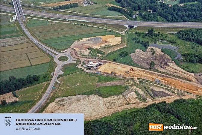 Zdjęcie w galerii na portalu naszwodzislaw.com: Pierwszy kilometr drogi Racibórz-Pszczyna gotowy wiadomości z regionu