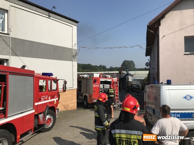 Zdjęcie w galerii na portalu naszwodzislaw.com: Pożar forda kugi w Rzuchowie. Od pojazdu zajęła się zabudowa wiadomości z regionu