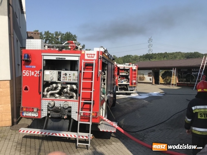 Zdjęcie w galerii na portalu naszwodzislaw.com: Pożar forda kugi w Rzuchowie. Od pojazdu zajęła się zabudowa wiadomości z regionu