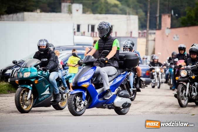 Zdjęcie w galerii na portalu naszwodzislaw.com: Parada ulicami miasta w ramach zlotu motocyklowego w Pszowie wiadomości z regionu