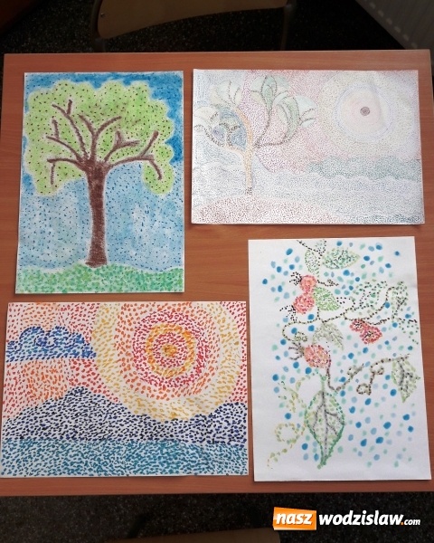 Zdjęcie w galerii na portalu naszwodzislaw.com: Ekonomik z kreatywną kropką! Dzień kropki w Zespole Szkół Ekonomicznych wiadomości z regionu