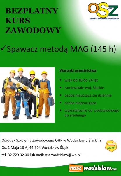 Zdjęcie w galerii na portalu naszwodzislaw.com: Bezpłatny kurs zawodowy na spawacza wiadomości z regionu