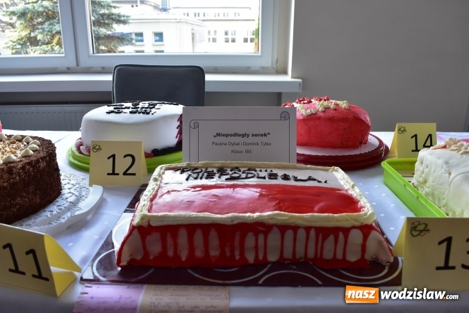 Zdjęcie w galerii na portalu naszwodzislaw.com: Słodkie sto lat Niepodległej w wodzisławskim Ekonomiku wiadomości z regionu