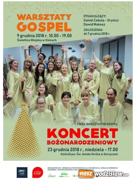 Zdjęcie w galerii na portalu naszwodzislaw.com: GCK w Gorzycach zaprasza do udziału w warsztatach gospel wiadomości z regionu