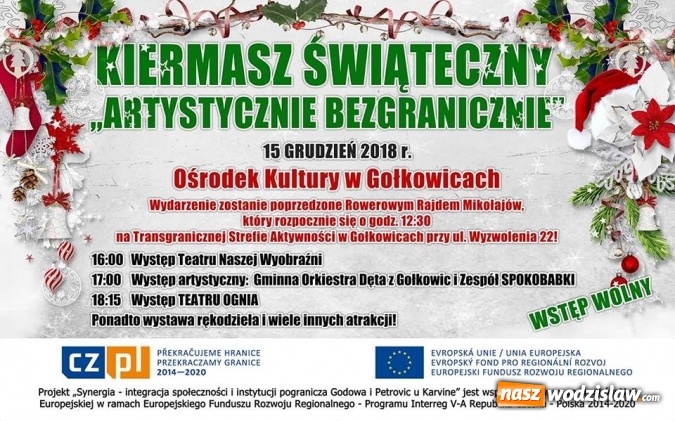 Zdjęcie w galerii na portalu naszwodzislaw.com: Ośrodek Kultury w Gołkowicach zaprasza na Jarmark Bożonarodzeniowy wiadomości z regionu