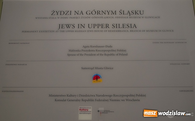 Zdjęcie w galerii na portalu naszwodzislaw.com: Żydzi na Górnym Śląsku. Otwarcie wystawy stałej w gliwickim Muzeum wiadomości z regionu