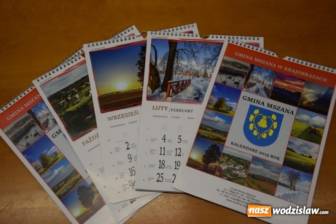 Zdjęcie w galerii na portalu naszwodzislaw.com: Gmina Mszana wydała kalendarze promocyjne wiadomości z regionu