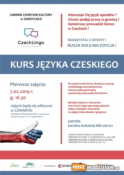 Zdjęcie w galerii na portalu naszwodzislaw.com: Kurs języka czeskiego w GCK Gorzyce wiadomości z regionu