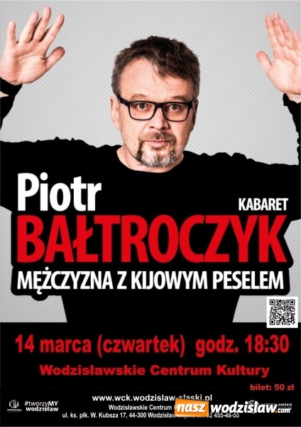 Zdjęcie w galerii na portalu naszwodzislaw.com: Piotr Bałtroczyk wystąpi w Wodzisławskim Centrum Kultury wiadomości z regionu
