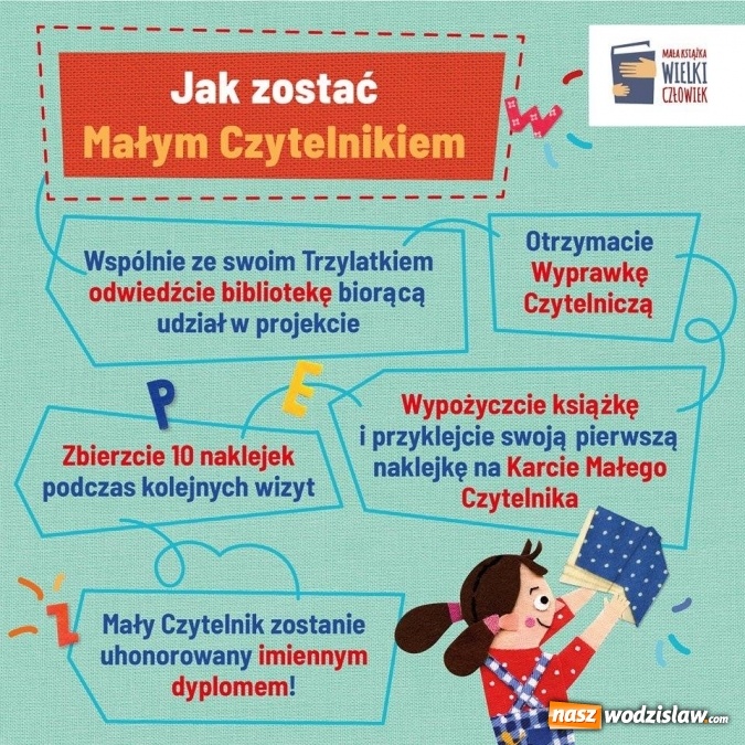 Zdjęcie w galerii na portalu naszwodzislaw.com: Mała książka, wielki człowiek. Program czytelnictwa dla trzylatków w Wodzisławiu Śląskim wiadomości z regionu