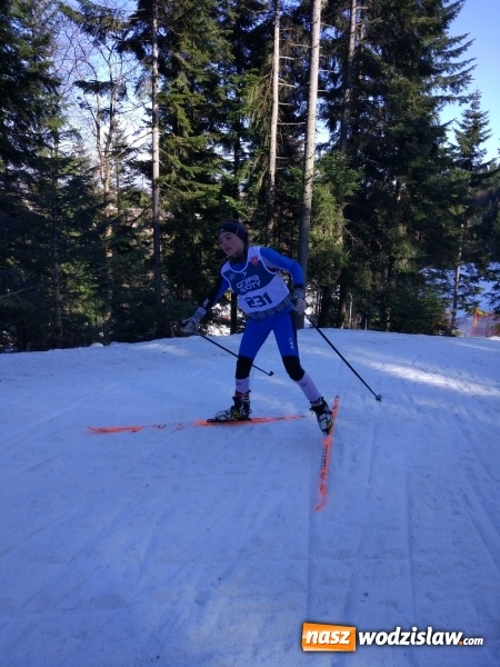 Zdjęcie w galerii na portalu naszwodzislaw.com: Zawodnik KS Ski Team Wodzisław Śląski na podium Pucharu Polski w Ptaszkowej wiadomości z regionu