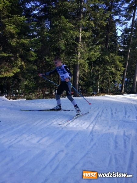 Zdjęcie w galerii na portalu naszwodzislaw.com: Zawodnik KS Ski Team Wodzisław Śląski na podium Pucharu Polski w Ptaszkowej wiadomości z regionu