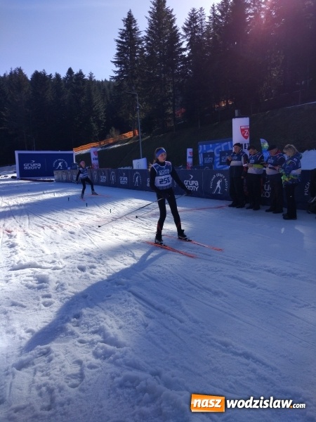 Zdjęcie w galerii na portalu naszwodzislaw.com: Zawodnik KS Ski Team Wodzisław Śląski na podium Pucharu Polski w Ptaszkowej wiadomości z regionu