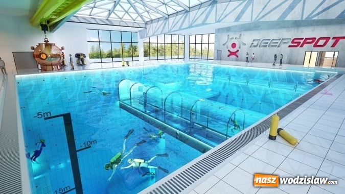 Zdjęcie w galerii na portalu naszwodzislaw.com: Takie cudo przydałoby się w Wodzisławiu. Powstaje najgłębszy basen w Polsce  wiadomości z regionu