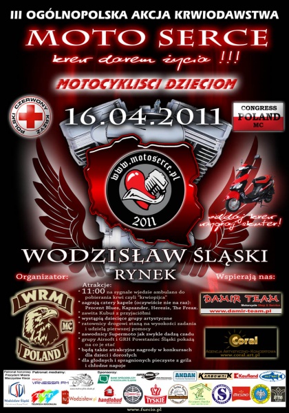 Zdjęcie w galerii na portalu naszwodzislaw.com: Motoserce, czyli motocykliści dzieciom wiadomości z regionu