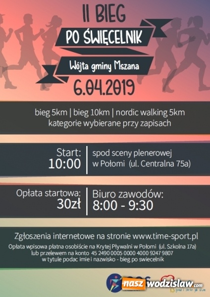 Zdjęcie w galerii na portalu naszwodzislaw.com: Lubisz święcelnik? Pobiegnij po niego! wiadomości z regionu